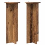 vidaXL Stojan na rastliny 2 pcs Staré drevo Ø40 x 100 cm – Obrázok 2