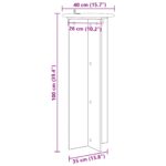 vidaXL Stojan na rastliny 2 pcs Dub artisan Ø40 x 100 cm – Obrázok 12