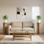 vidaXL Stojan na rastliny 2 pcs Dub artisan Ø40 x 100 cm – Obrázok 4
