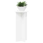 vidaXL Stojan na rastliny 2 pcs Biela Ø40 x 80 cm Kompozitné drevo – Obrázok 3