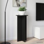 vidaXL Stojan na rastliny 2 pcs Čierna 40 x 40 x 80 cm – Obrázok 4