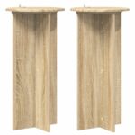 vidaXL Stojan na rastliny 2 pcs Dub sonoma 40 x 40 x 80 cm – Obrázok 2