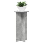 vidaXL Stojan na rastliny 2 pcs Betónovo sivá 40 x 40 x 80 cm – Obrázok 3