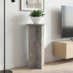 vidaXL Stojan na rastliny 2 pcs Betónovo sivá 40 x 40 x 80 cm – Obrázok 4