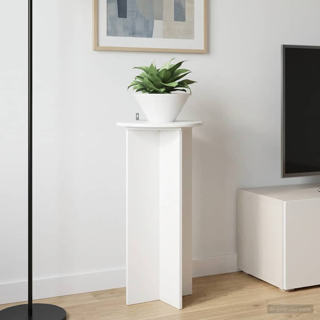899703_1.jpg vidaXL Stojan na rastliny 2 pcs Biela s vysokým leskom 40 x 40 x 80 cm – Obrázok 1