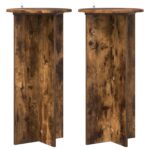 vidaXL Stojan na rastliny 2 pcs Dymový dub 40 x 40 x 80 cm – Obrázok 2