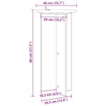 vidaXL Stojan na rastliny 2 pcs Staré drevo 40 x 40 x 80 cm – Obrázok 10