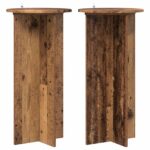 vidaXL Stojan na rastliny 2 pcs Staré drevo 40 x 40 x 80 cm – Obrázok 2