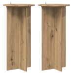 vidaXL Stojan na rastliny 2 pcs Dub artisan 40 x 40 x 80 cm – Obrázok 2