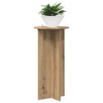 vidaXL Stojan na rastliny 2 pcs Dub artisan 40 x 40 x 80 cm – Obrázok 3