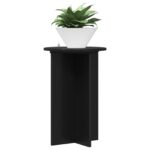vidaXL Stojan na rastliny 2 pcs Čierna Ø40 x 60 cm Kompozitné drevo – Obrázok 3