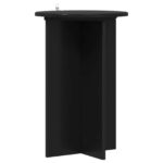 vidaXL Stojan na rastliny 2 pcs Čierna Ø40 x 60 cm Kompozitné drevo – Obrázok 5