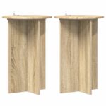 vidaXL Stojan na rastliny 2 pcs Dub sonoma Ø40 x 60 cm – Obrázok 2