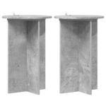 vidaXL Stojan na rastliny 2 pcs Betónovo sivá Ø40 x 60 cm – Obrázok 2
