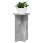vidaXL Stojan na rastliny 2 pcs Betónovo sivá Ø40 x 60 cm – Obrázok 3