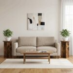 vidaXL Stojan na rastliny 2 pcs Dymový dub Ø40 x 60 cm