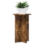 vidaXL Stojan na rastliny 2 pcs Dymový dub Ø40 x 60 cm – Obrázok 3