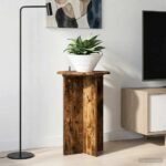 vidaXL Stojan na rastliny 2 pcs Dymový dub Ø40 x 60 cm – Obrázok 4