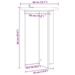 vidaXL Stojan na rastliny 2 pcs Dymový dub Ø40 x 60 cm – Obrázok 9