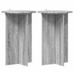 vidaXL Stojan na rastliny 2 pcs Sivá sonoma Ø40 x 60 cm – Obrázok 2