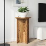 vidaXL Stojan na rastliny 2 pcs Staré drevo Ø40 x 60 cm