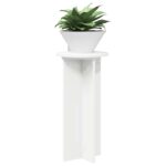 vidaXL Stojan na rastliny 2 pcs Biela Ø29,5 x 60 cm Kompozitné drevo – Obrázok 3