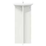 vidaXL Stojan na rastliny 2 pcs Biela Ø29,5 x 60 cm Kompozitné drevo – Obrázok 6
