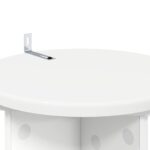 vidaXL Stojan na rastliny 2 pcs Biela Ø29,5 x 60 cm Kompozitné drevo – Obrázok 9