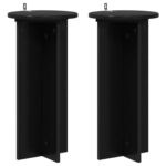 vidaXL Stojan na rastliny 2 pcs Čierna 29,5 x 29,5 x 60 cm – Obrázok 2