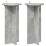 vidaXL Stojan na rastliny 2 pcs Betónovo sivá 29,5 x 29,5 x 60 cm – Obrázok 2