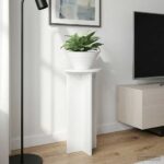 vidaXL Stojan na rastliny 2 pcs Biela s vysokým leskom – Obrázok 4