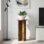vidaXL Stojan na rastliny 2 pcs Dymový dub 29,5 x 29,5 x 60 cm