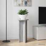vidaXL Stojan na rastliny 2 pcs Sivá sonoma 29,5 x 29,5 x 60 cm – Obrázok 4