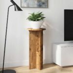vidaXL Stojan na rastliny 2 pcs Staré drevo 29,5 x 29,5 x 60 cm