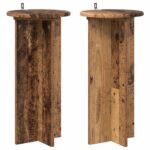 vidaXL Stojan na rastliny 2 pcs Staré drevo 29,5 x 29,5 x 60 cm – Obrázok 2