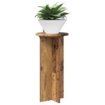 vidaXL Stojan na rastliny 2 pcs Staré drevo 29,5 x 29,5 x 60 cm – Obrázok 3