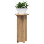 vidaXL Stojan na rastliny 2 pcs Dub artisan 29,5 x 29,5 x 60 cm – Obrázok 3