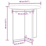 vidaXL Stojan na rastliny 2 pcs Biela Ø40 x 40 cm Kompozitné drevo – Obrázok 10