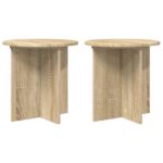 vidaXL Stojan na rastliny 2 pcs Dub sonoma 40 x 40 x 40 cm – Obrázok 2