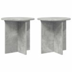 vidaXL Stojan na rastliny 2 pcs Betónovo sivá 40 x 40 x 40 cm – Obrázok 2