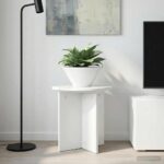 vidaXL Stojan na rastliny 2 pcs Biela s vysokým leskom 40 x 40 x 40 cm – Obrázok 4
