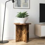 vidaXL Stojan na rastliny 2 pcs Dymový dub 40 x 40 x 40 cm