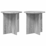 vidaXL Stojan na rastliny 2 pcs Sivá sonoma 40 x 40 x 40 cm – Obrázok 2