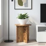 vidaXL Stojan na rastliny 2 pcs Staré drevo 40 x 40 x 40 cm