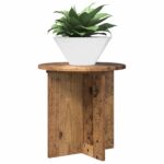 vidaXL Stojan na rastliny 2 pcs Staré drevo 40 x 40 x 40 cm – Obrázok 3