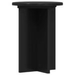 vidaXL Stojan na rastliny 2 pcs Čierna Ø29,5 x 40 cm Kompozitné drevo – Obrázok 5