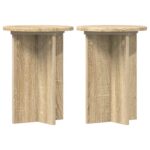 vidaXL Stojan na rastliny 2 pcs Dub sonoma Ø29,5 x 40 cm – Obrázok 2