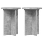 vidaXL Stojan na rastliny 2 pcs Betónovo sivá Ø29,5 x 40 cm – Obrázok 2