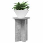 vidaXL Stojan na rastliny 2 pcs Betónovo sivá Ø29,5 x 40 cm – Obrázok 3