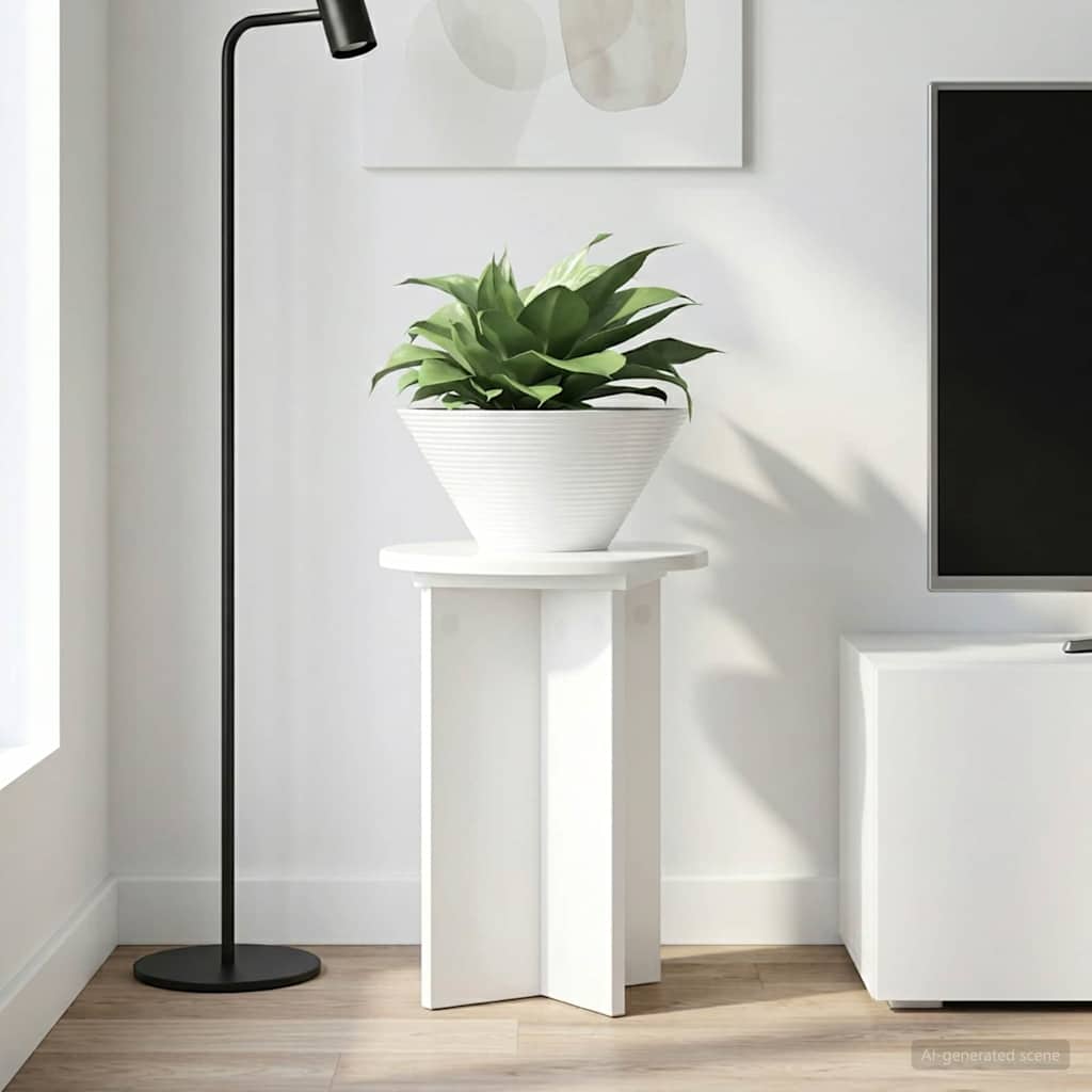 899739_1.jpg vidaXL Stojan na rastliny 2 pcs Biela s vysokým leskom Ø29,5 x 40 cm – Obrázok 1